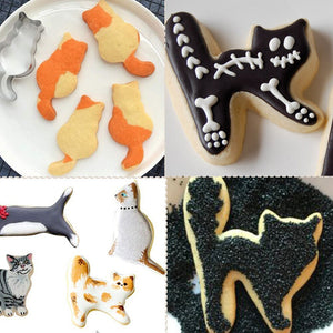 8pcs Kitty Cookie Cutters-Furbaby Friends Gifts