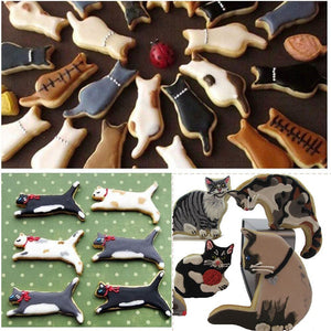 8pcs Kitty Cookie Cutters-Furbaby Friends Gifts