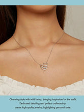 Load image into Gallery viewer, 925 Silver Cat Heart Pendant &amp; Necklace-Furbaby Friends Gifts