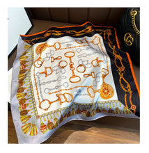 Load image into Gallery viewer, Silk Equestrian Pattern Scarves-Furbaby Friends Gifts