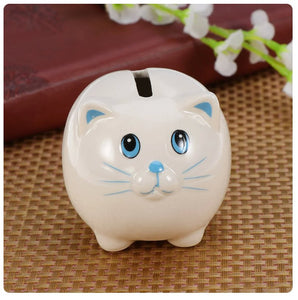 Adorable Ceramic Cat 'Piggy' Bank-Furbaby Friends Gifts