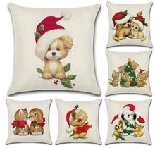 Load image into Gallery viewer, Adorable Festive Cushion Covers-Furbaby Friends Gifts