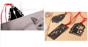 Beautiful Black Metal Cat Bookmarks/ Tree Ornament-Furbaby Friends Gifts