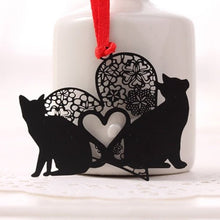 Carica l&#39;immagine nel visualizzatore di Gallery, Beautiful Black Metal Cat Bookmarks/ Tree Ornament-Furbaby Friends Gifts