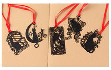 Carica l&#39;immagine nel visualizzatore di Gallery, Beautiful Black Metal Cat Bookmarks/ Tree Ornament-Furbaby Friends Gifts