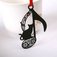 Carica l&#39;immagine nel visualizzatore di Gallery, Beautiful Black Metal Cat Bookmarks/ Tree Ornament-Furbaby Friends Gifts