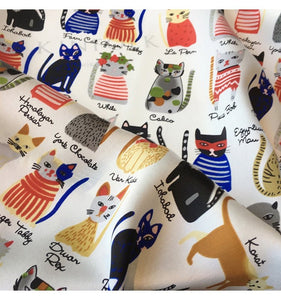 Beautiful Silk Kitty Print Scarves-Furbaby Friends Gifts