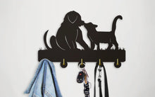 Laden Sie das Bild in den Galerie-Viewer, &#39;Best Friends&#39; Wooden Coat Rack-Furbaby Friends Gifts