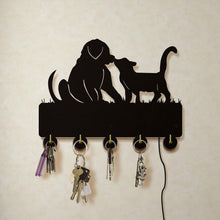 Laden Sie das Bild in den Galerie-Viewer, &#39;Best Friends&#39; Wooden Coat Rack-Furbaby Friends Gifts