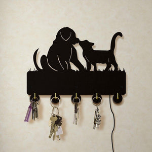 'Best Friends' Wooden Coat Rack-Furbaby Friends Gifts