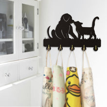 Laden Sie das Bild in den Galerie-Viewer, &#39;Best Friends&#39; Wooden Coat Rack-Furbaby Friends Gifts