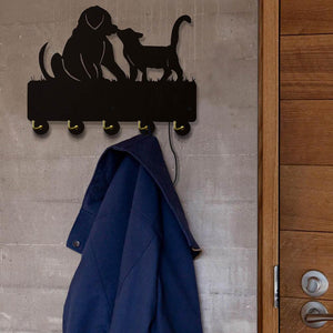 'Best Friends' Wooden Coat Rack-Furbaby Friends Gifts