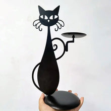 Carregar imagem no visualizador da galeria, Black Cat Candle Holder-Furbaby Friends Gifts