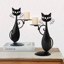 Load image into Gallery viewer, Black Cat Candle Holder-Furbaby Friends Gifts