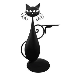 Black Cat Candle Holder-Furbaby Friends Gifts