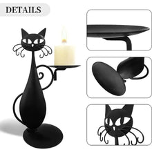 Load image into Gallery viewer, Black Cat Candle Holder-Furbaby Friends Gifts