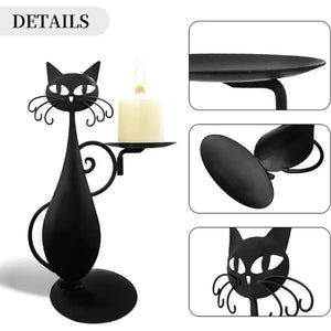 Black Cat Candle Holder-Furbaby Friends Gifts