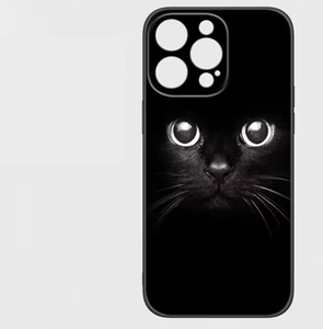 Black Cat Eyes iPhone Case-Furbaby Friends Gifts