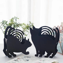 Cargar imagen en el visor de la galería, Black Cat Mosquito Coil Holders-Furbaby Friends Gifts