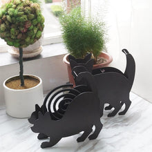 Cargar imagen en el visor de la galería, Black Cat Mosquito Coil Holders-Furbaby Friends Gifts