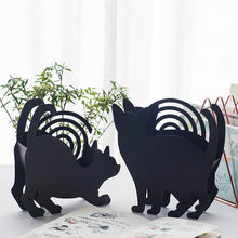 Carregar imagem no visualizador da galeria, Black Cat Mosquito Coil Holders-Furbaby Friends Gifts