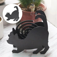 Load image into Gallery viewer, Black Cat Mosquito Coil Holders-Furbaby Friends Gifts