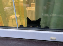 Cargar imagen en el visor de la galería, Black Cat Peeping Tom! Garden Ornaments-Furbaby Friends Gifts