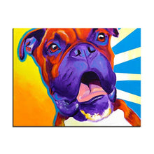 Carregar imagem no visualizador da galeria, Boxer Canvas Oil Print-Furbaby Friends Gifts