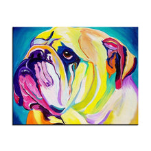 Load image into Gallery viewer, Bulldog Canvas Oil Print-Furbaby Friends Gifts