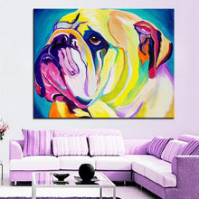 Cargar imagen en el visor de la galería, Bulldog Canvas Oil Print-Furbaby Friends Gifts