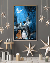 Charger l&#39;image dans la galerie, &#39;Christmas Peace&#39; Canvas Oil Prints-Furbaby Friends Gifts