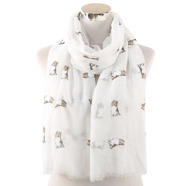 Collie Chiffon Scarf-Furbaby Friends Gifts