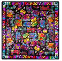 Laden Sie das Bild in den Galerie-Viewer, Colourful Kitties Silk Scarves-Furbaby Friends Gifts