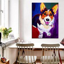 Load image into Gallery viewer, Corgi Canvas Oil Print-Furbaby Friends Gifts