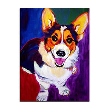 Load image into Gallery viewer, Corgi Canvas Oil Print-Furbaby Friends Gifts