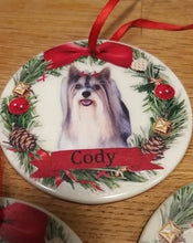 Cargar imagen en el visor de la galería, Customised Ceramic Pet Christmas Tree Ornament-Furbaby Friends Gifts