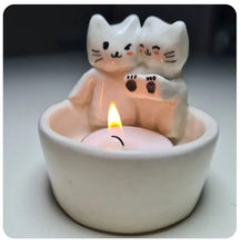 Charger l&#39;image dans la galerie, Cute Cat Candle Holder-Furbaby Friends Gifts