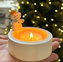 Charger l&#39;image dans la galerie, Cute Cat Candle Holder-Furbaby Friends Gifts