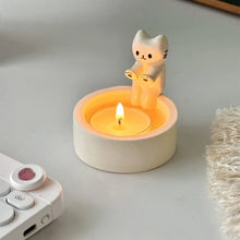 Charger l&#39;image dans la galerie, Cute Cat Candle Holder-Furbaby Friends Gifts