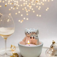 Charger l&#39;image dans la galerie, Cute Cat Candle Holder-Furbaby Friends Gifts