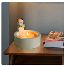 Charger l&#39;image dans la galerie, Cute Cat Candle Holder-Furbaby Friends Gifts