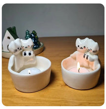 Charger l&#39;image dans la galerie, Cute Cat Candle Holder-Furbaby Friends Gifts