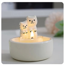 Charger l&#39;image dans la galerie, Cute Cat Candle Holder-Furbaby Friends Gifts