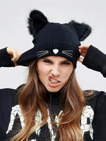 Cute Cat Ear Beanie Hat-Furbaby Friends Gifts