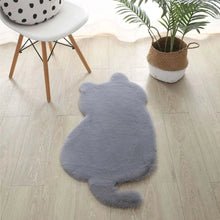 Laden Sie das Bild in den Galerie-Viewer, Cute Cat Shaped Fluffy Rugs-Furbaby Friends Gifts