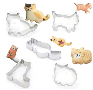 Cute Kitty Cookie Cutters (5 pack)-Furbaby Friends Gifts