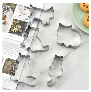 Cute Kitty Cookie Cutters (5 pack)-Furbaby Friends Gifts