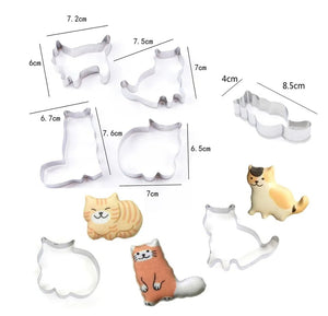 Cute Kitty Cookie Cutters (5 pack)-Furbaby Friends Gifts