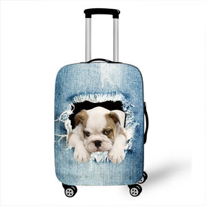 Dog-Themed Suitcase Protective Covers-Furbaby Friends Gifts