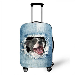 Dog-Themed Suitcase Protective Covers-Furbaby Friends Gifts